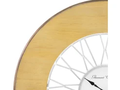 Sale WOMO-DESIGN Reloj de Pared Reloj de Diseño Reloj Decorativo Salón Madera Retro Alfheim Ø 85 Color natural claro