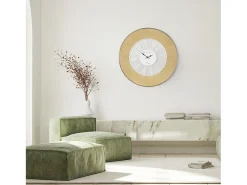 Sale WOMO-DESIGN Reloj de Pared Reloj de Diseño Reloj Decorativo Salón Madera Retro Alfheim Ø 85 Color natural claro