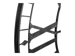 Reloj de Pared Tibor, Negro, 88 cm, para Salón y Comedor, Diseño Moderno