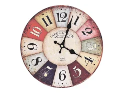Reloj De Pared^Reloj de pared vintage colorido 30 cm ES615373 Multicolor