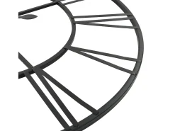 Reloj De Pared^Reloj de pared vintage movimiento cuarzo metal 80 cm XXL ES400434 Negro