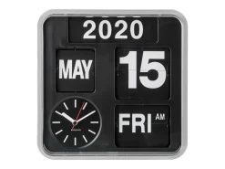 Reloj de plástico Mini Flip 24,5 cm Cromado