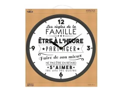 Reloj de plástico Vida familiar