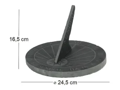 Clearance ESSCHERT DESIGN Reloj de sol en esquisto Gris