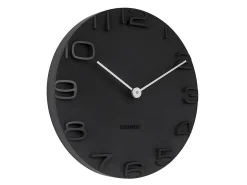 KARLSSON Reloj De Pared^Reloj moderno con agujas cromadas On the Edge Negro