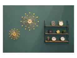 Reloj redondo de metal Sunburst 50 cm
