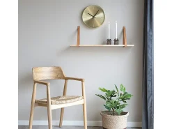 Discount House Nordic Reloj redondo de pared dorada en aluminio Ø 30 cm Dorado
