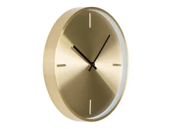 Discount House Nordic Reloj redondo de pared dorada en aluminio Ø 30 cm Dorado