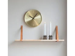 Discount House Nordic Reloj redondo de pared dorada en aluminio Ø 30 cm Dorado