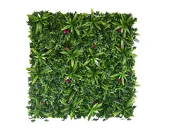 Vente-unique Panel Plantas Artificiales^Revestimiento mural de vegetal sintético IKAZ - Pack de 1m² - Verde