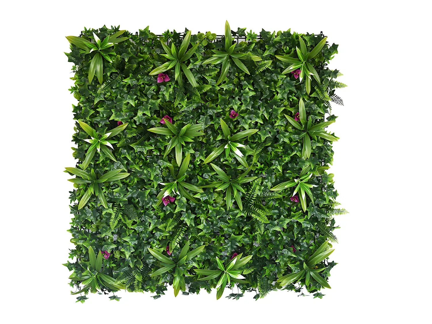 Vente-unique Panel Plantas Artificiales^Revestimiento mural de vegetal sintético IKAZ - Pack de 1m² - Verde