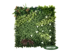 Discount Vente-unique Revestimiento mural de vegetal sintético LAHTI - Pack de 1m² - Verde