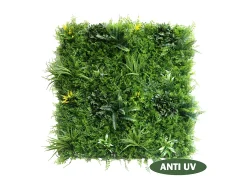 Revestimiento mural de vegetal sintético NEWRY - Pack de 1m² - Verde