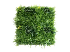 Revestimiento mural de vegetal sintético NEWRY - Pack de 1m² - Verde