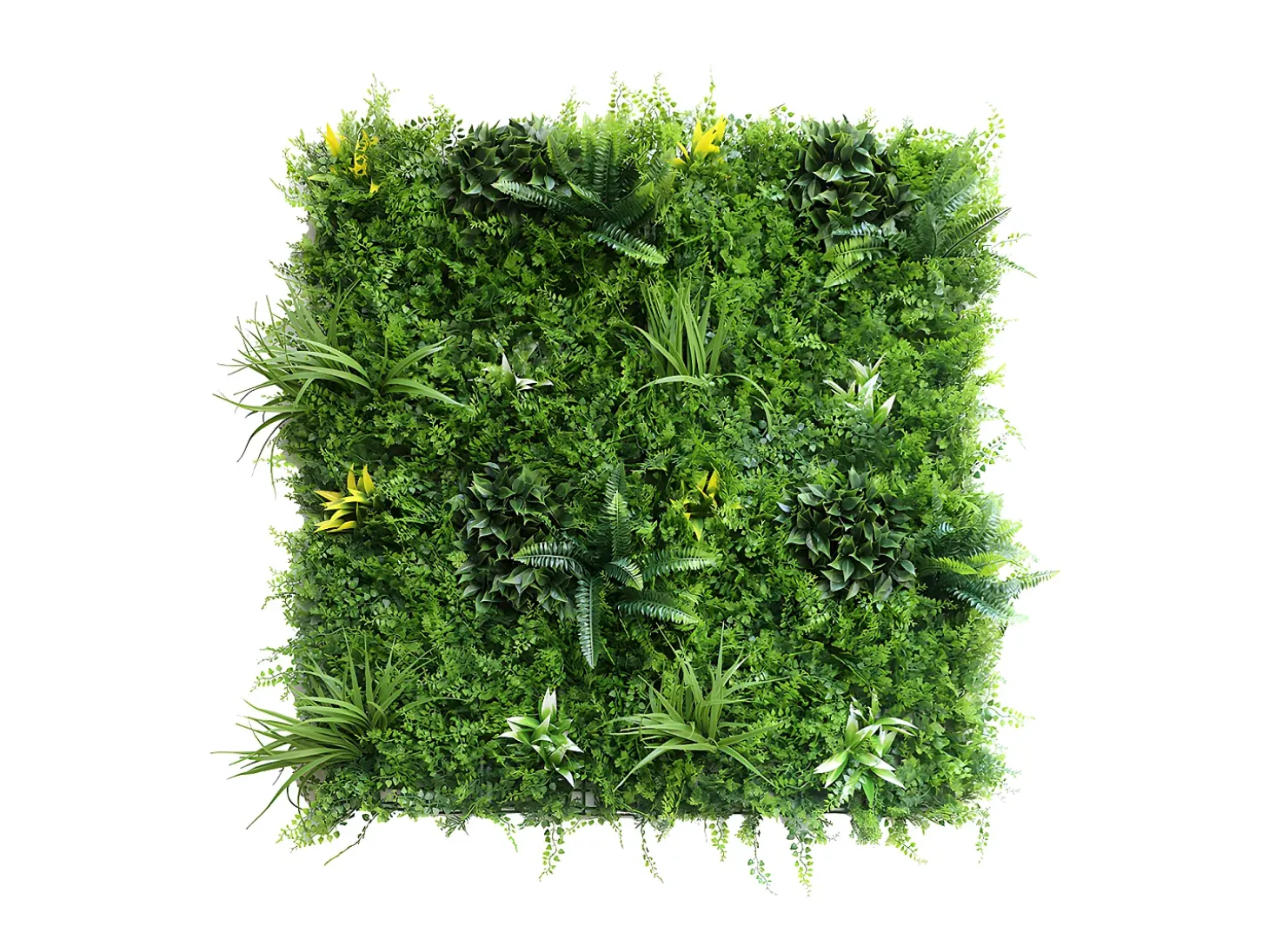 Revestimiento mural de vegetal sintético NEWRY - Pack de 1m² - Verde