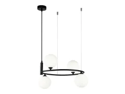 Hot Maytoni Ring Lámpara Colgante de Techo Negra, 4 Luces, G9 Negro