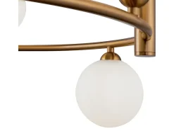 Maytoni Lámpara Suspendida^Ring Lámpara Colgante de Techo Blanca, 6 Luces, G9 Blanco