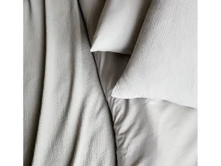 Best Sweeek Ropa de cama de gasa de algodón claro, 2 plazas Gris
