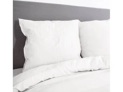 Sweeek Ropa De Cama^Ropa de cama de microfibra lavada color , 2 plazas Blanco