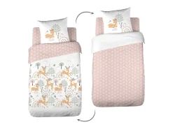 Ropa de cama reversible de microfibra estampado bosque encantado, 1