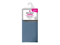 Sábana Ajustable de Microfibra "Oscar" 140x190cm Azul Suavidad y Confort Ultracómodo - Certificado Oeko-Tex