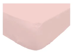 Soleil d'ocre Ropa De Cama^Sábana bajera de percal de algodón 160x200 cm CAMILLE , por Songe de Camille Rosa