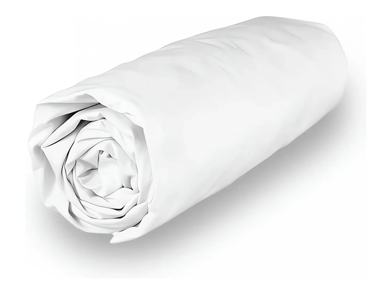 Best Soleil d'ocre Sábana bajera de polialgodón 180x200 cm PERCALE , por Blanco