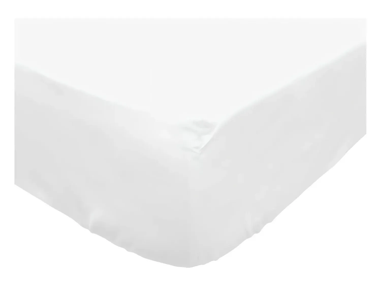 Best Soleil d'ocre Sábana bajera de polialgodón 180x200 cm PERCALE , por Blanco