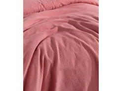 Blanc avenue Ropa De Cama^Sábana bajera gasa de algodón-Durazno Naranja claro