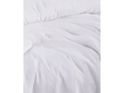 Online Blanc avenue Sábana bajera gasa de algodón- Blanco