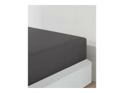 Discount Blanc avenue Sábana bajera jersey algodón-Antracita Gris antracita