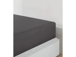 Outlet Blanc avenue Sábana bajera jersey algodón-Antracita Gris antracita
