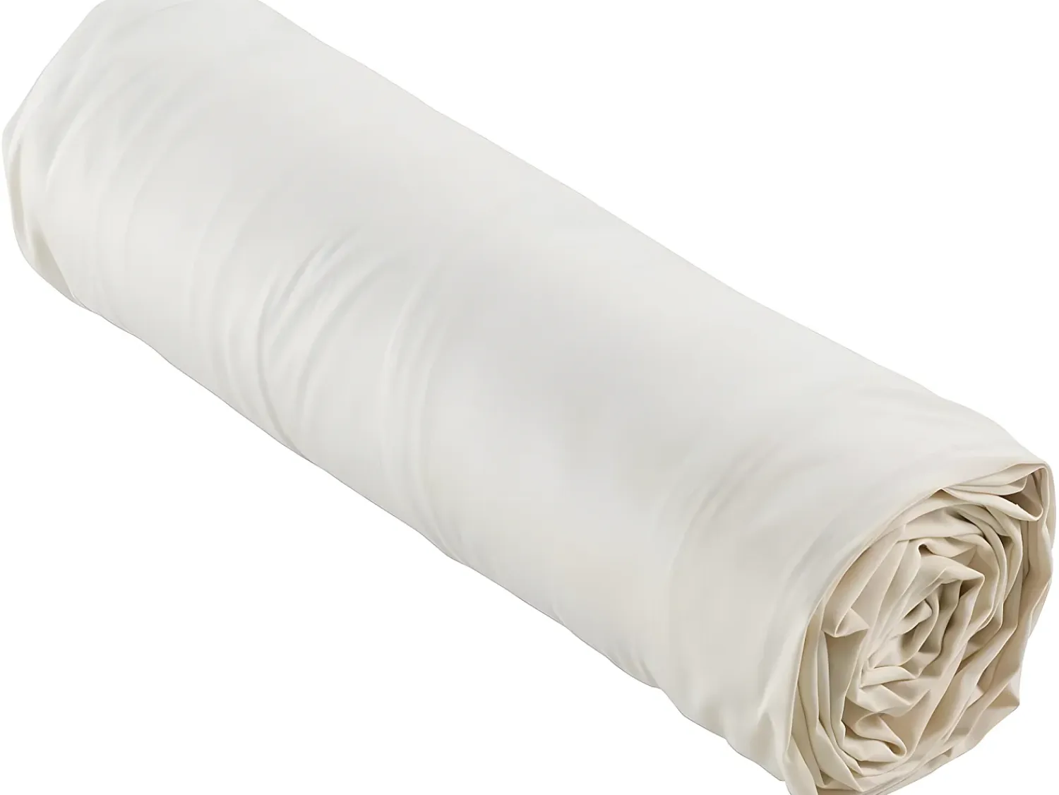 Sale Promo Linge Sábana bajera percal blanca 160 x 200 cm con funda de 30 cm Blanco