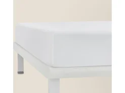 PIKOLIN Ropa De Cama^Sábana bajera y protector colchón 180x196cm| PKH| 2 en 1| Impermeable Blanco