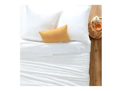 Atmosphera Ropa De Cama^Sábana encimera algodón blanc 90x190cm Blanco