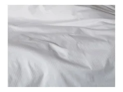 Blanc avenue Ropa De Cama^Sábana encimera satén de algodón rayas 94 hilos/cm² Blanco