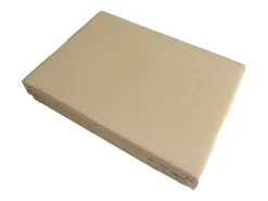 Sábana encimera satén de algodón beige
