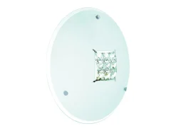 Plafón^Searchlight 1 ljus spol takljuskristall med glaskristaller, E27 Transparente