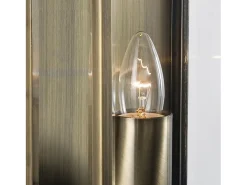 Iluminación Exterior^Searchlight Box 1 Ljus Utomhusv�gglampa Antik Mssing, IP44, E27 Camel
