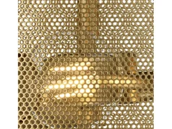 Searchlight Fishnet 3 Light Flush Ceiling Light Mesh Matt Gold, E27 Dorado