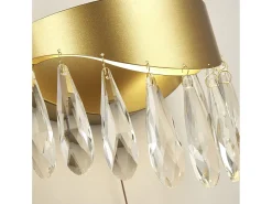 Aplique Para Pared^Searchlight JewelLED vägglampa, guld, kristall 4000K Transparente