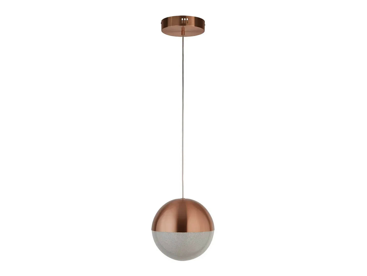 Online Searchlight Marbles Lámpara colgante LED de cobre, pantalla de hielo triturado Cobrizo
