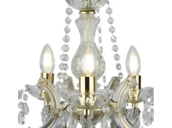 Searchlight Marie Therese 5 ljus kristallkrona polerad mssing, E14