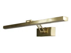 Searchlight Rhodes Lámpara para cuadros de 60 cm, metal de latón satinado