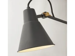 Searchlight Swing Arm Lámpara de pared gris metal