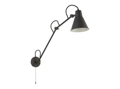 Searchlight Swing Arm Lámpara de pared gris metal