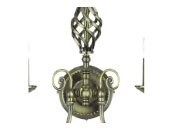 Searchlight Zanzibar 2 ljus inomhusljus vgglampa antik mssing, E14