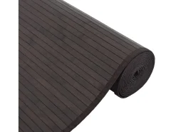 Best Garden Furniture Senad Alfombra rectangular bambú marrón oscuro 80x500 cm Marru00f3n