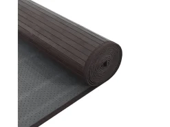 Senad Alfombra rectangular bambú marrón oscuro 70x300 cm
