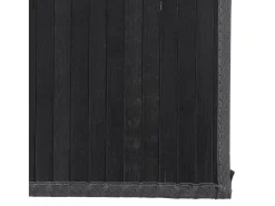 Senad Alfombra rectangular bambú negro 80x300 cm